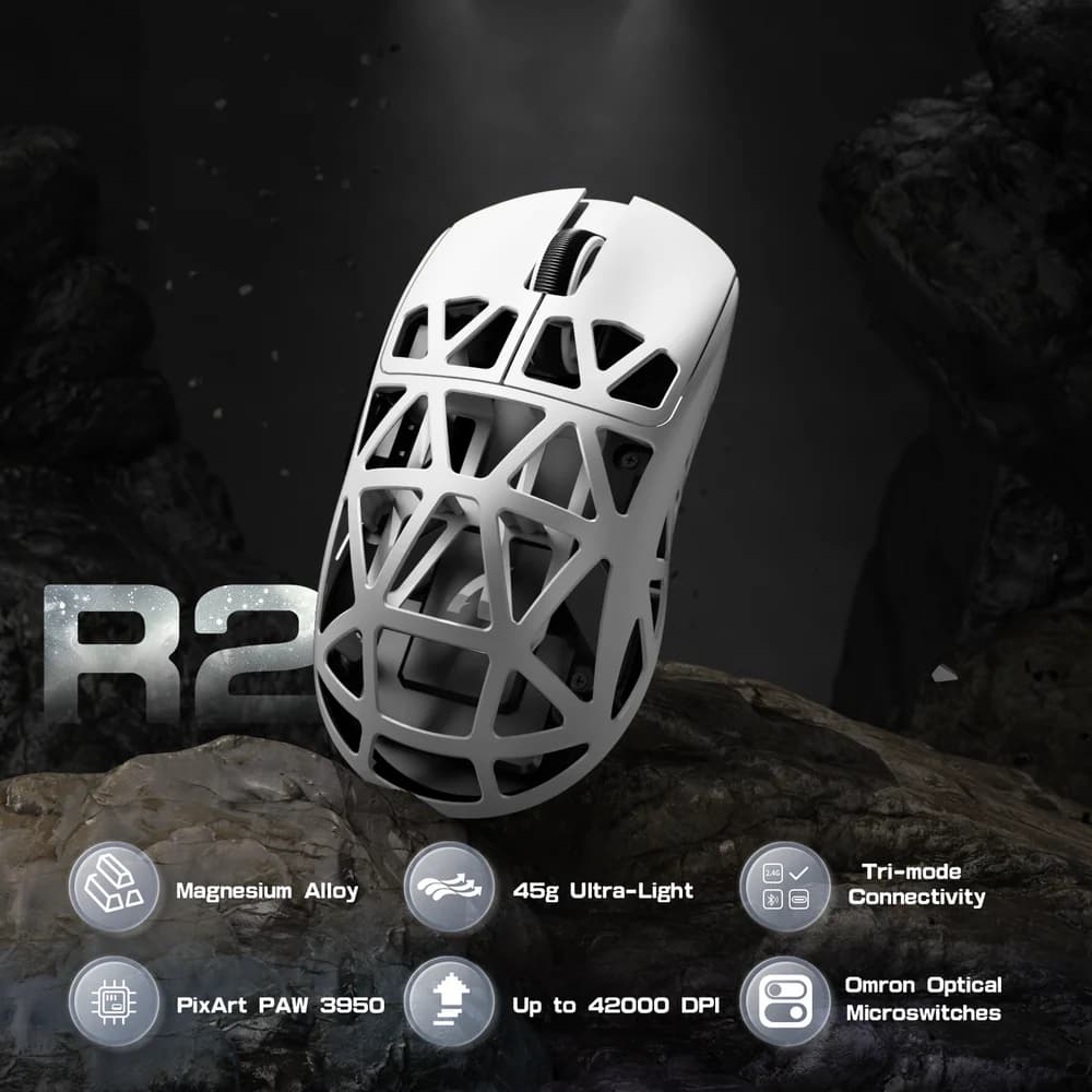 Attack Shark R2 Magnesium Alloy PAW3950 White 4