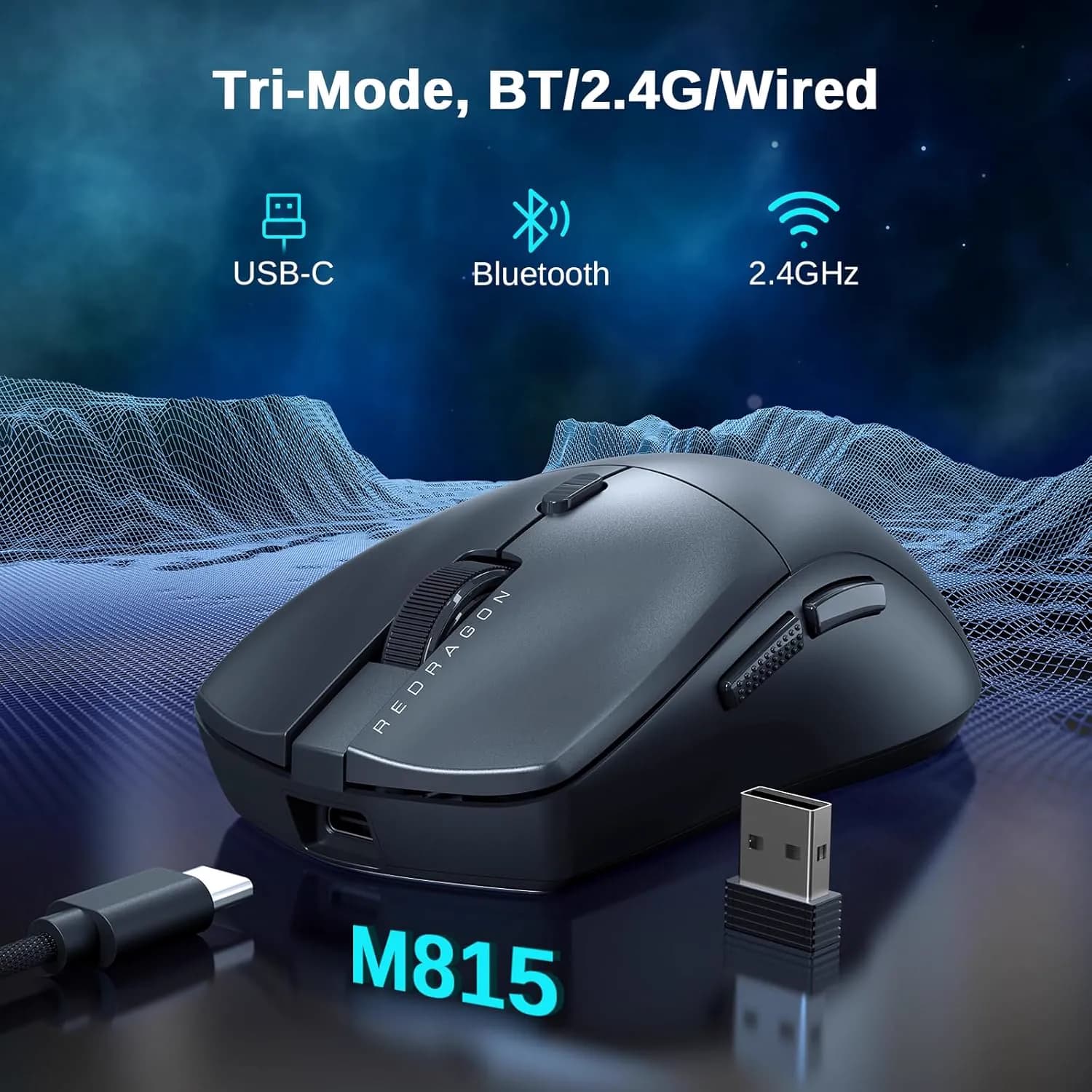 Redragon M815 NEVA PRO Wireless Black 2