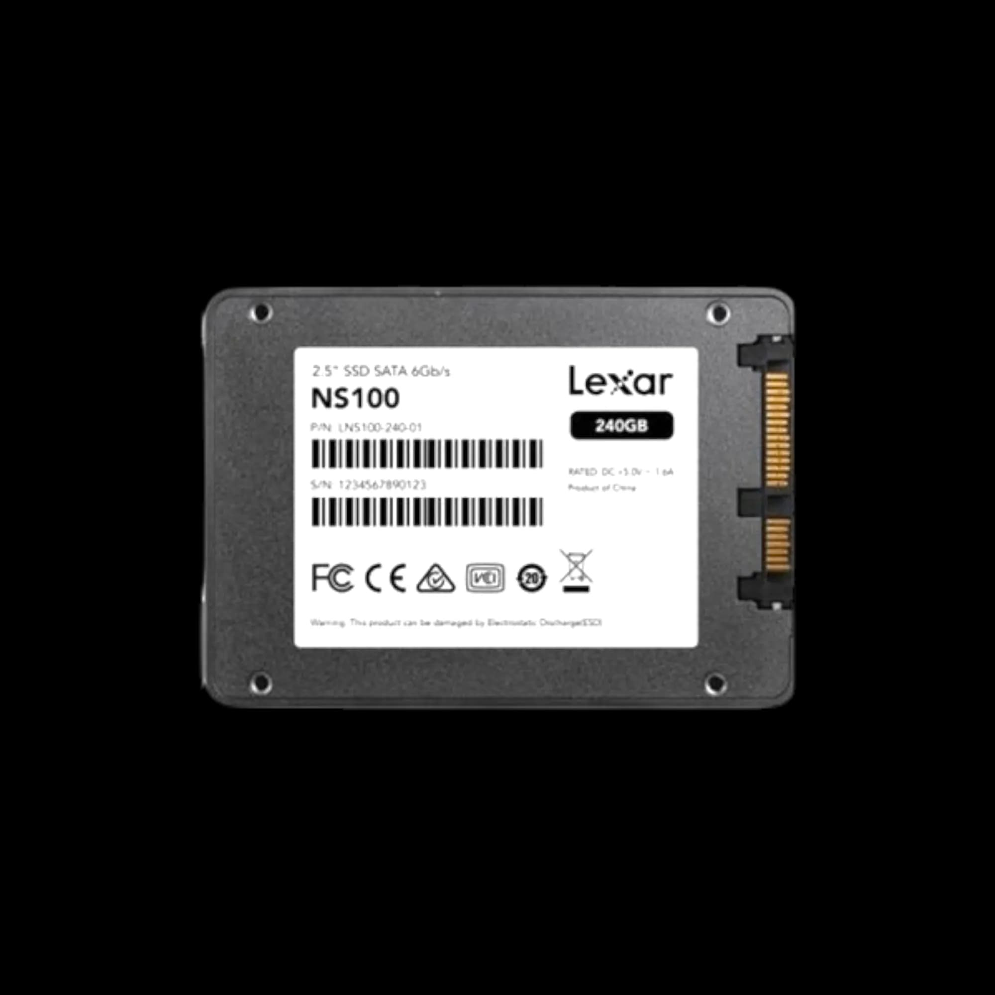 Lexar NS100 256GB 2.5" SATA III SSD 3