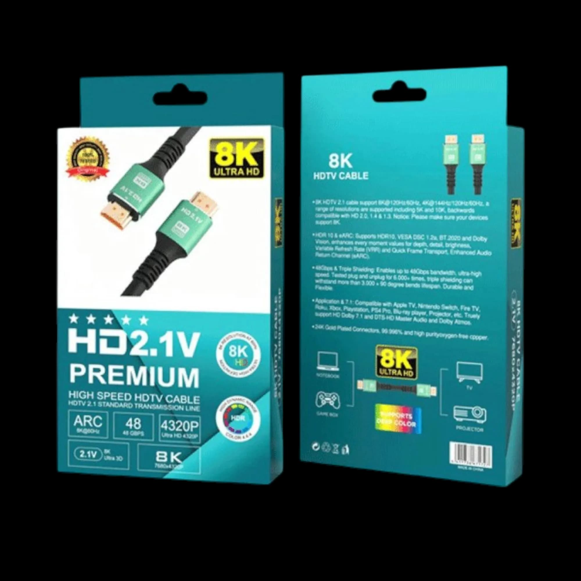 HD2.1V Premium HDMI 2.1 1.5 meters 1