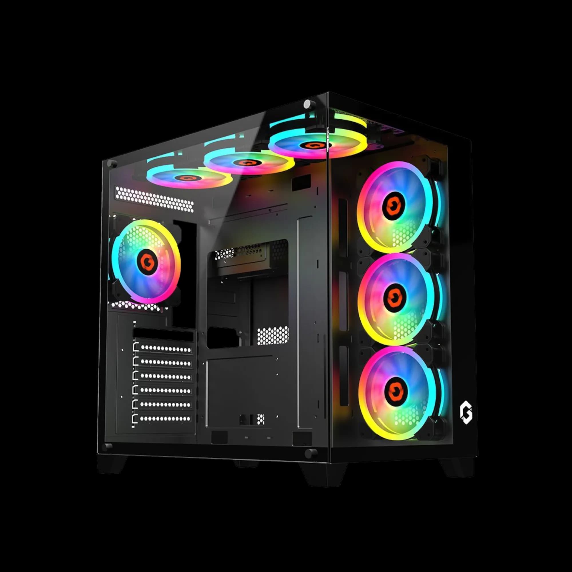 GAMEON Emperor Midnight Series Mid Tower Case - Black 2