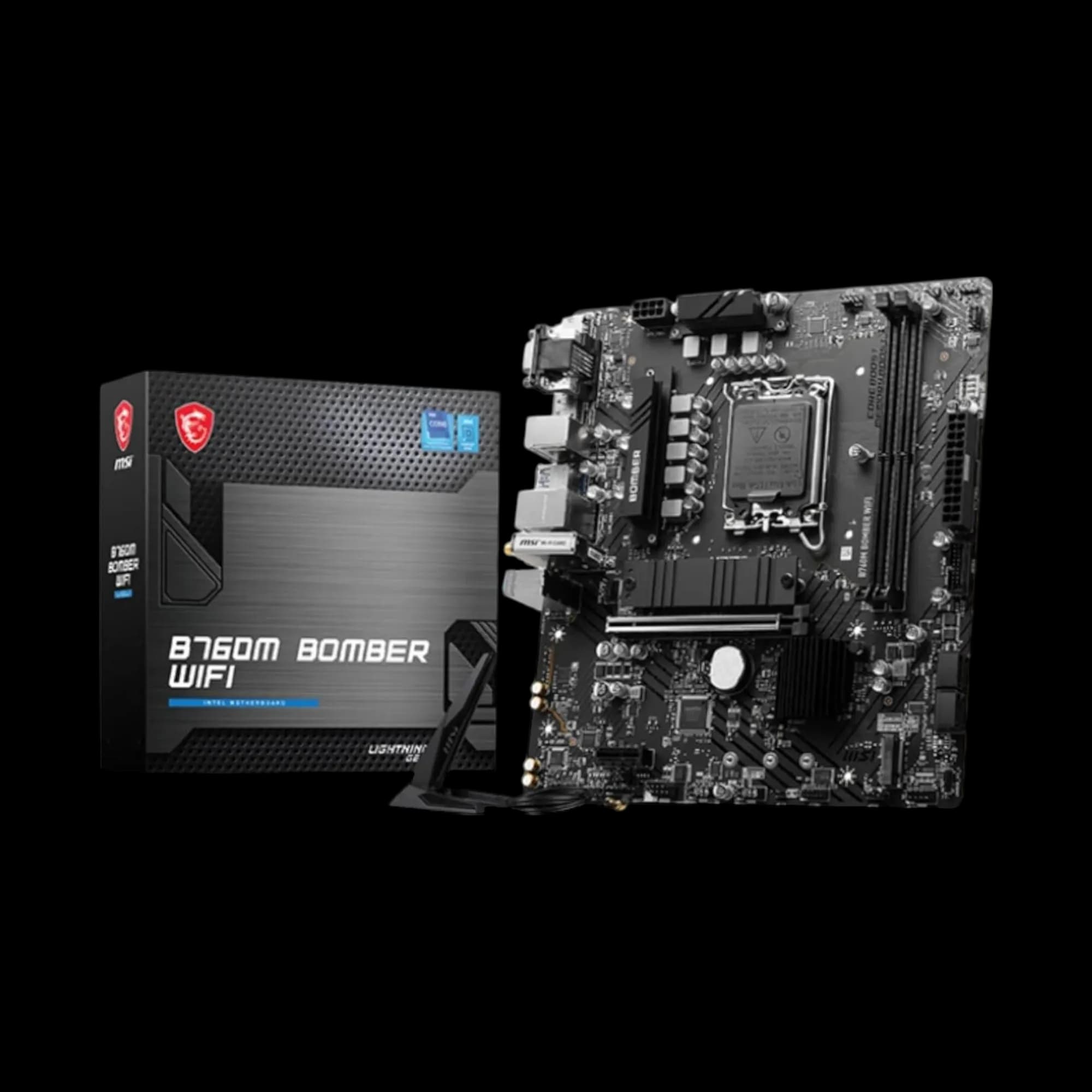 MSI B760M Bomber WiFi Motherboard 1