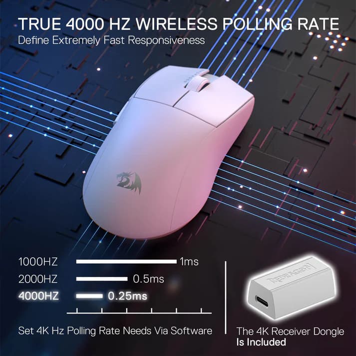 Redragon M916W K1NG PRO 4K 5