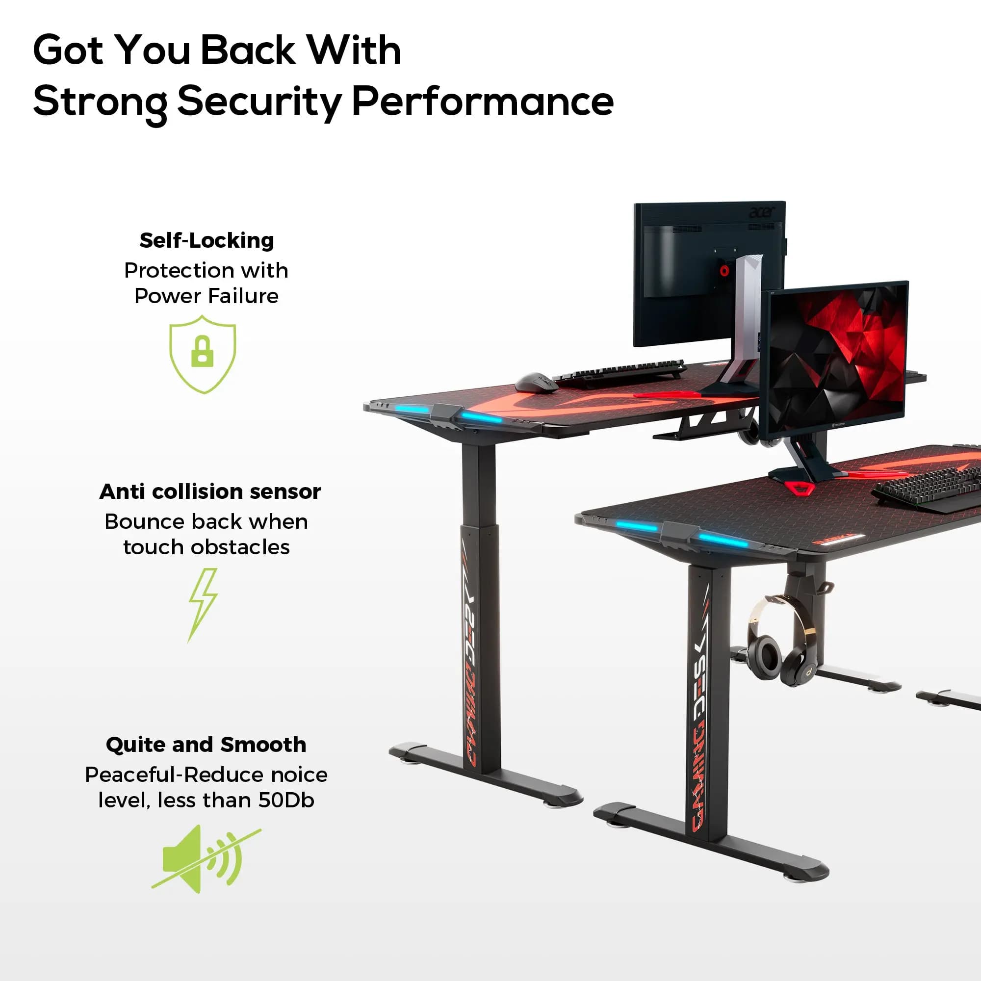 Eureka Ergonomic S-62 RGB Electric Standing 4