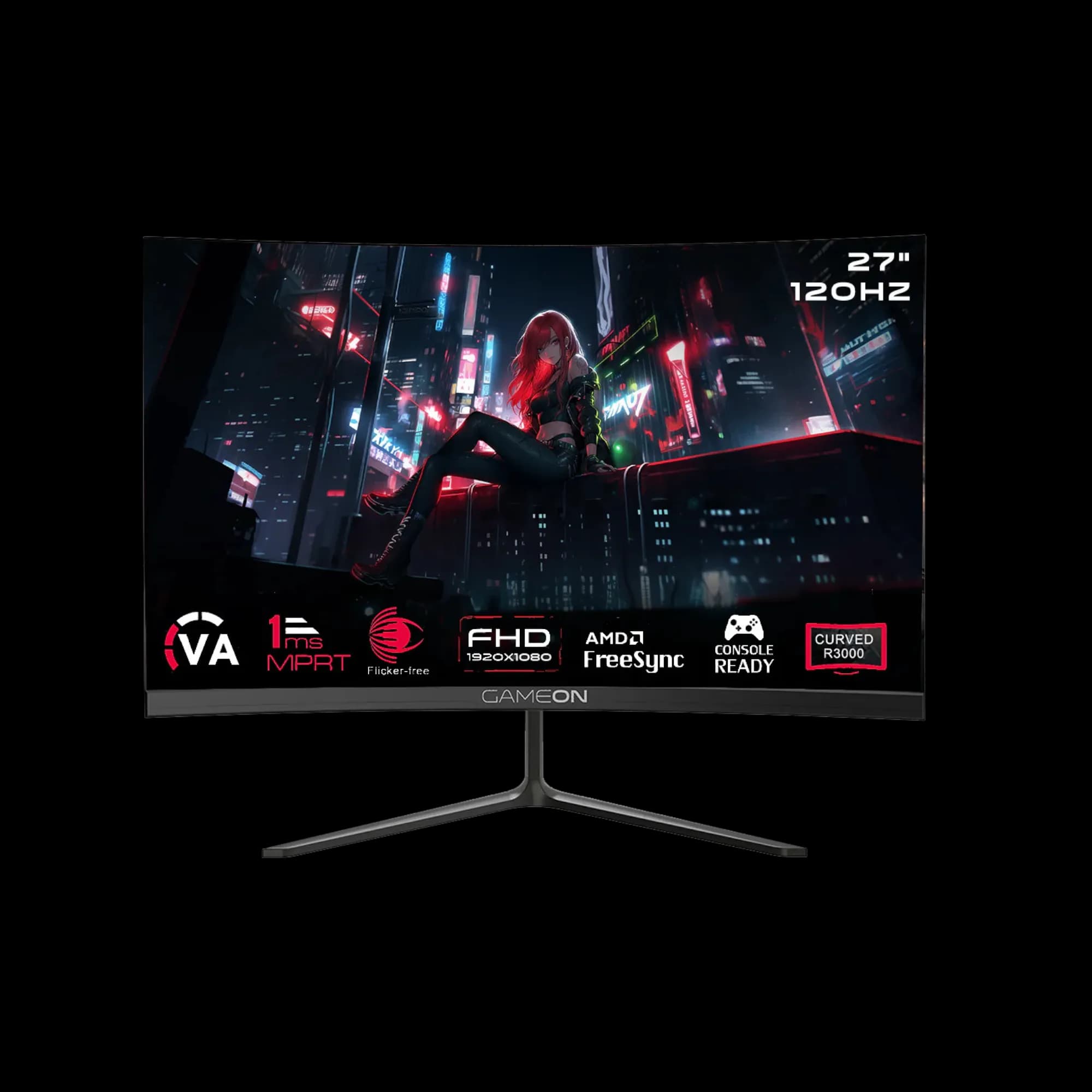 GAMEON GOC27F120VA 27" Curved FHD 1