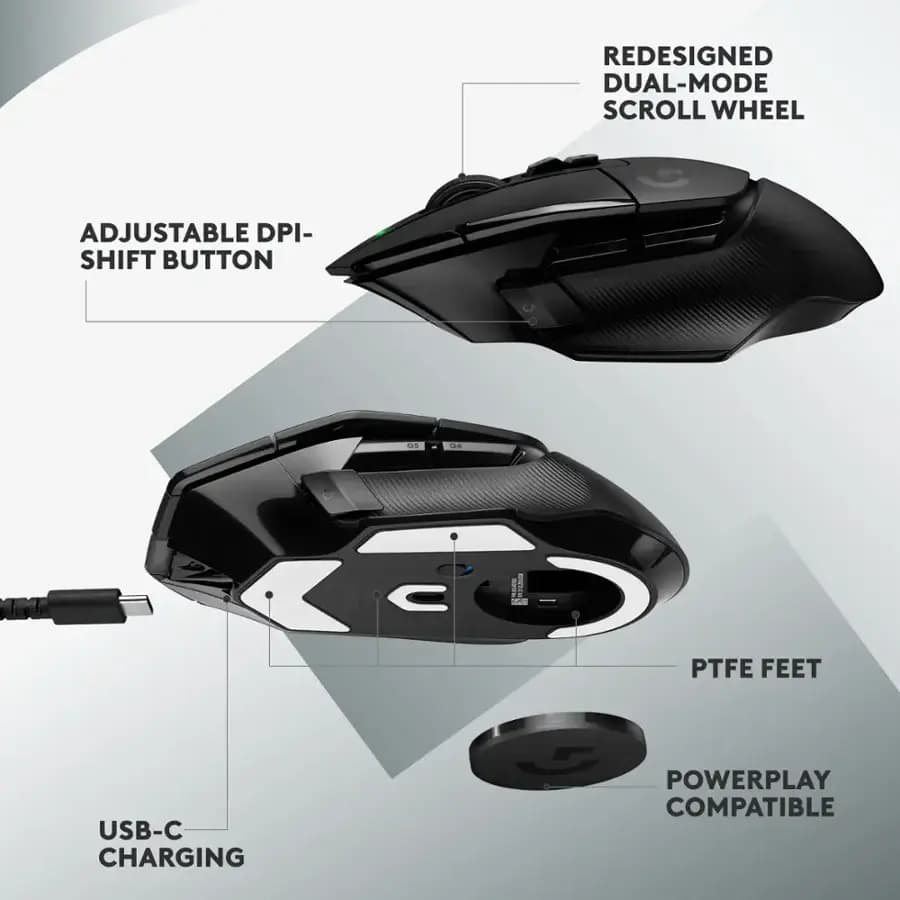 Logitech G502 X LIGHTSPEED Wireless Black 2
