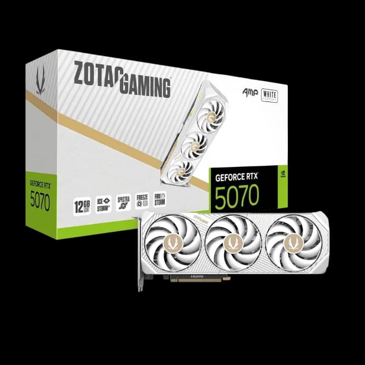 ZOTAC RTX 5070 AMP White Edition 12GB 3Fan 1