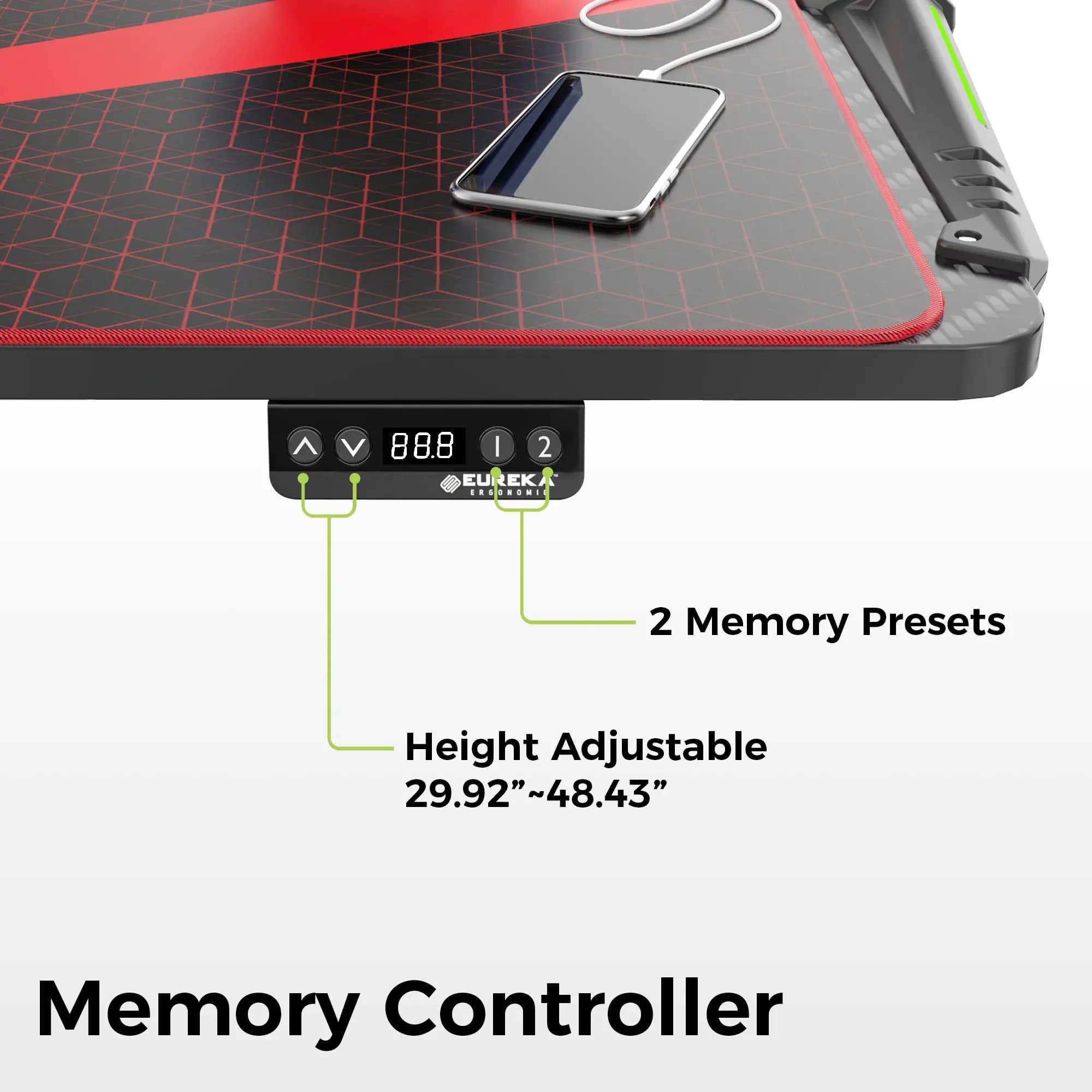 Eureka Ergonomic S-62 RGB Electric Standing 3
