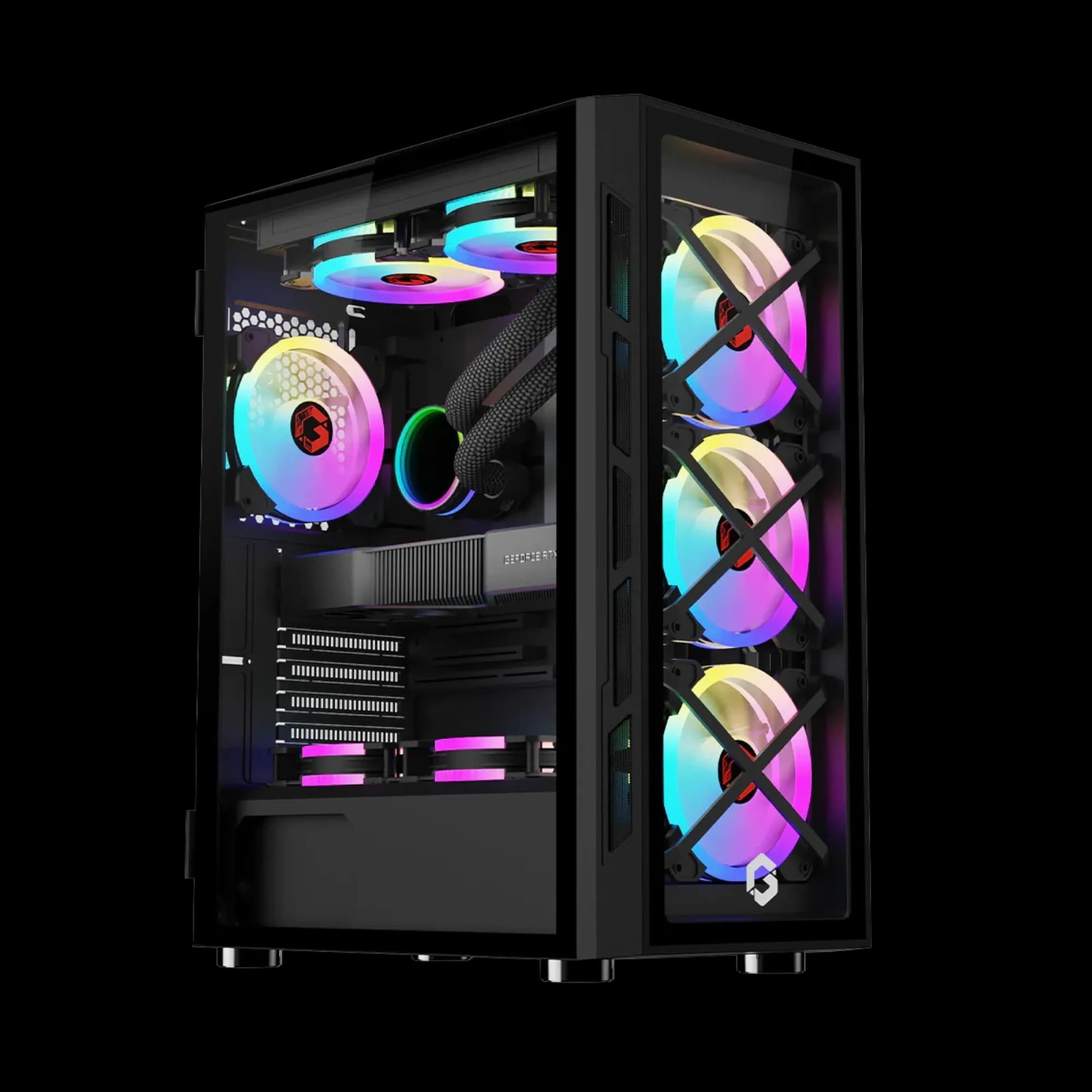 GAMEON TRIDENT III Mid Tower (Black) 1