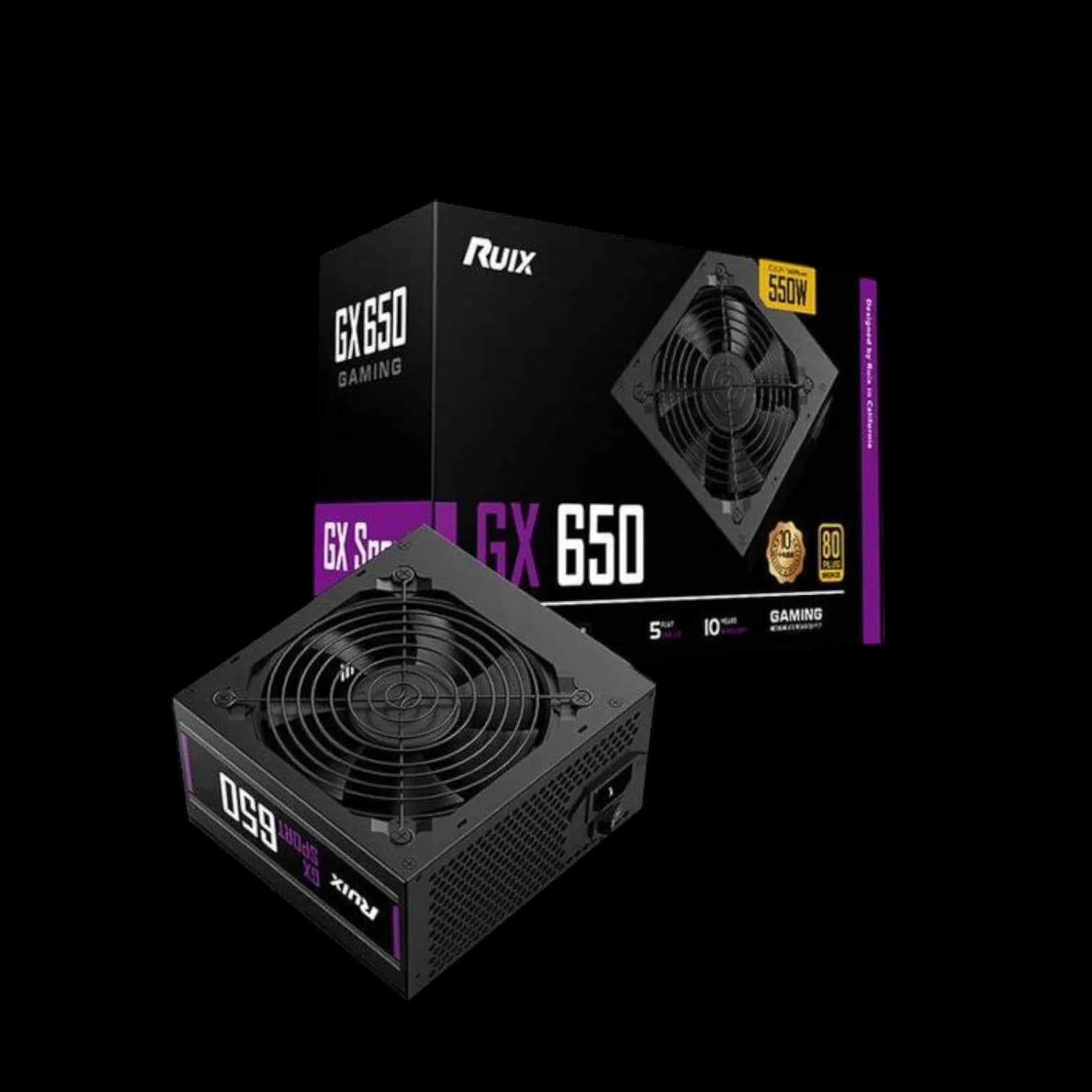 Ruix GX 650W 80 Plus Bronze PSU Black 1