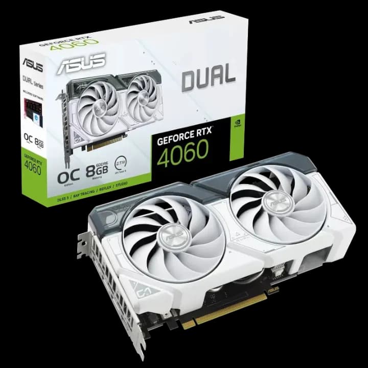 ASUS Dual RTX 4060 White OC Edition 8GB (White) 1