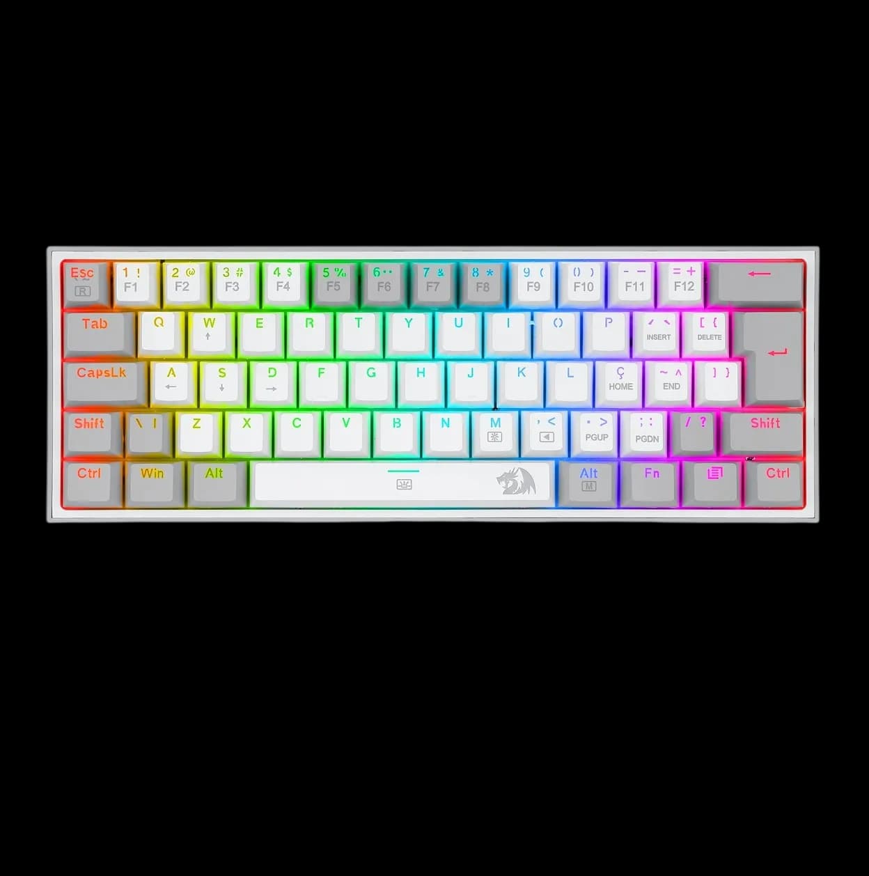 Redragon Fizz K617-R White-Grey 1