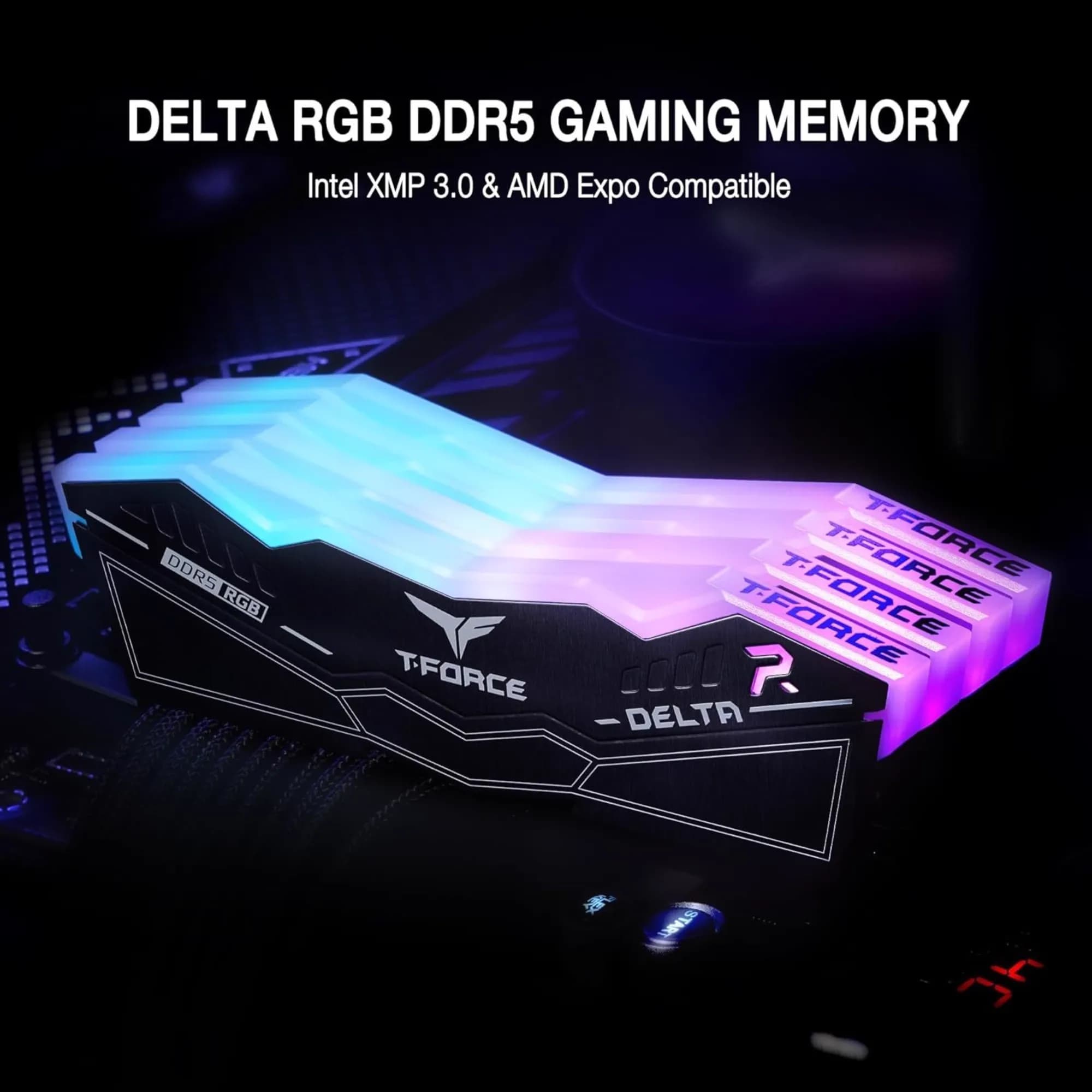 T-FORCE RGB DDR5 32GB 2x16GB 6000MHz CL30 Black 2