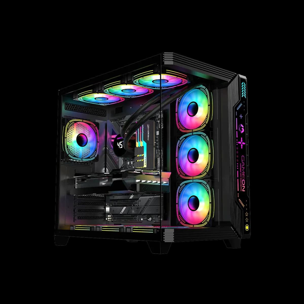 GAMEON Pulse Midnight ARGB Mid Tower (Black) 1