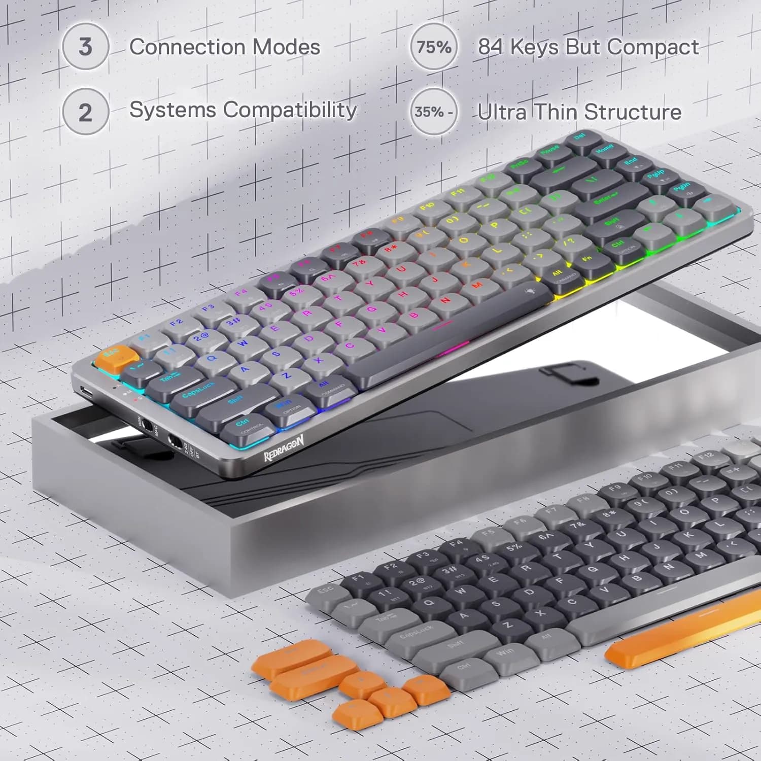 Redragon AZURE K652 Wireless Mechanical 2