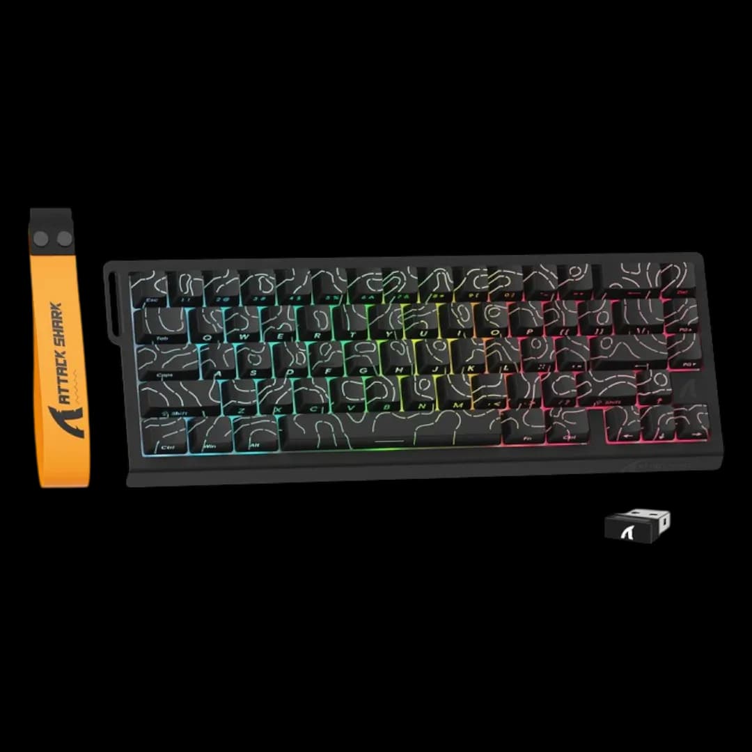 Attack Shark X68PRO HE Wireless Black Contours 1