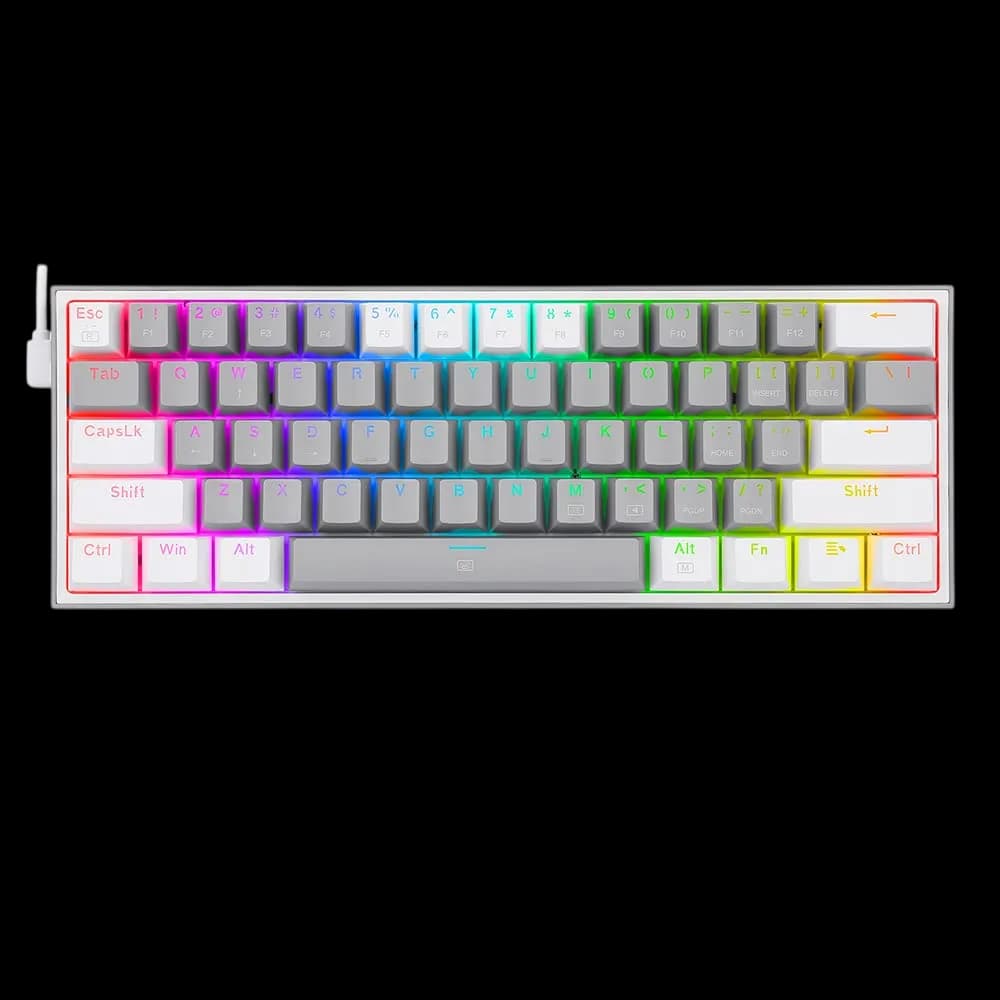 Redragon K617 Grey White  (Wired) 1