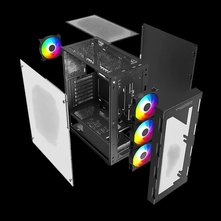Twisted Minds Titan Glass Mid Tower  (TM-GM-III-B) 2