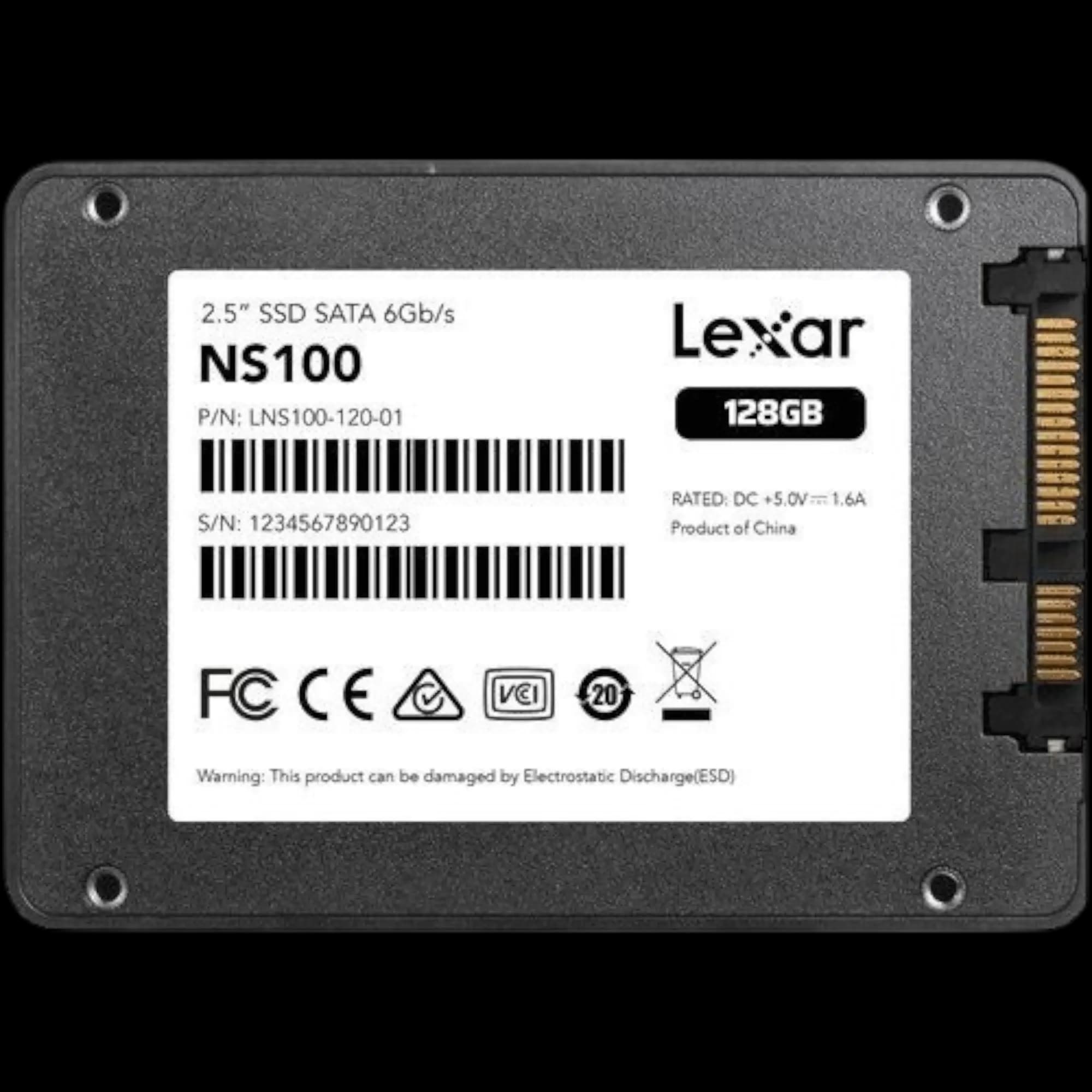 Lexar NS100 128GB 2.5" SATA III SSD 3
