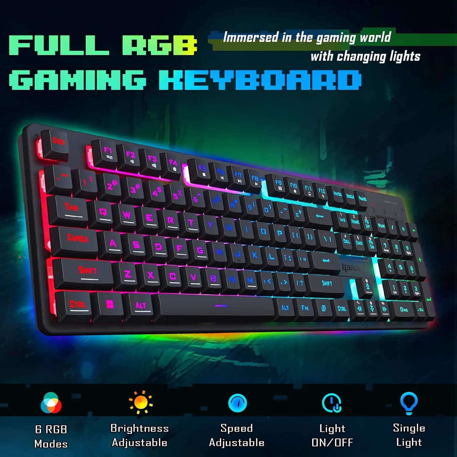 Redragon S107RGB-BA Combo 4