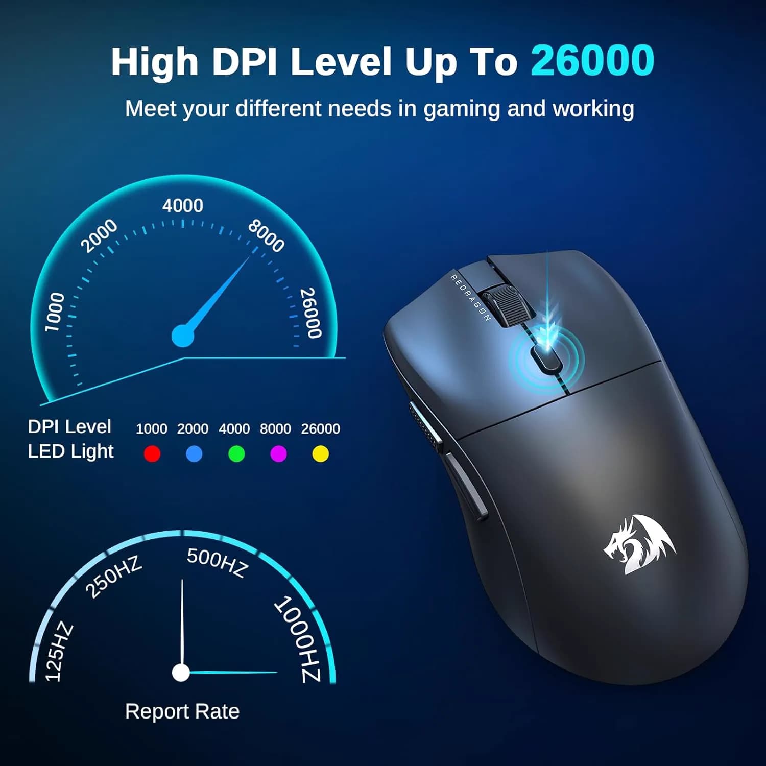 Redragon M815 NEVA PRO Wireless Black 4