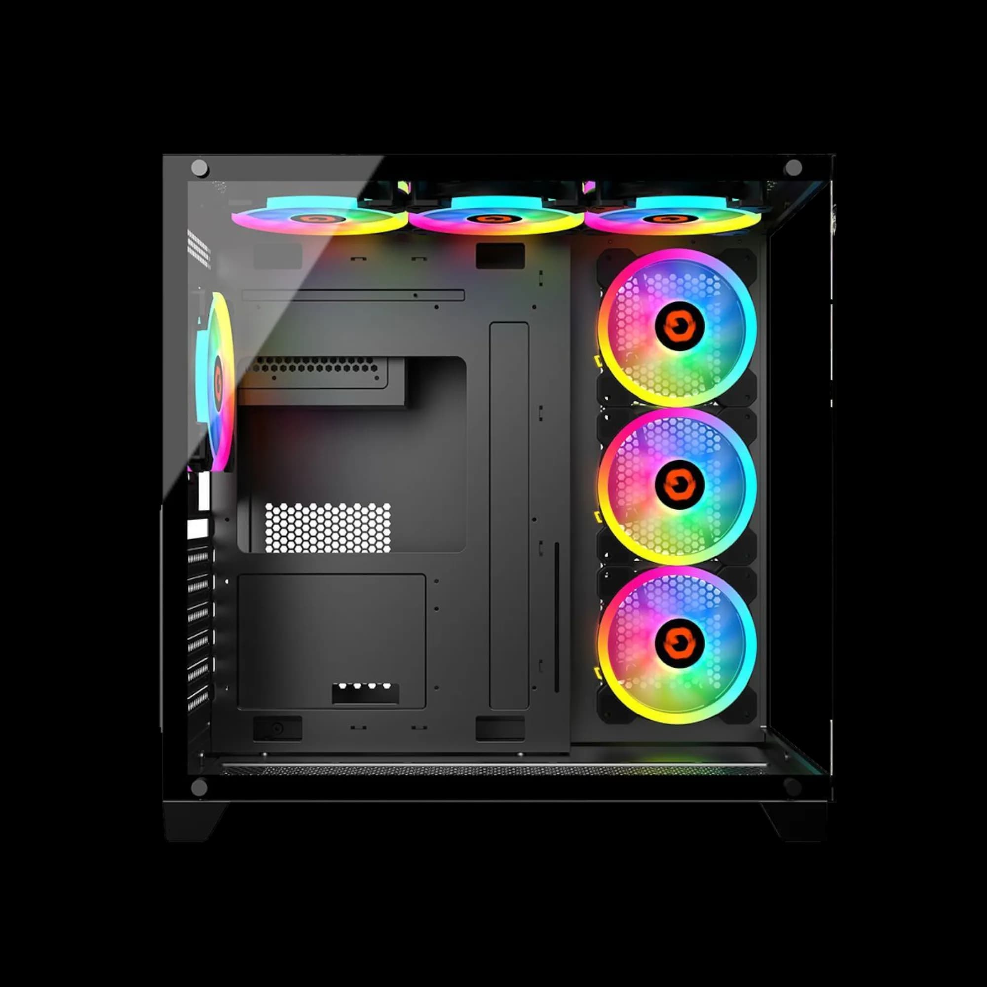 GAMEON Emperor Midnight Series Mid Tower Case - Black 3