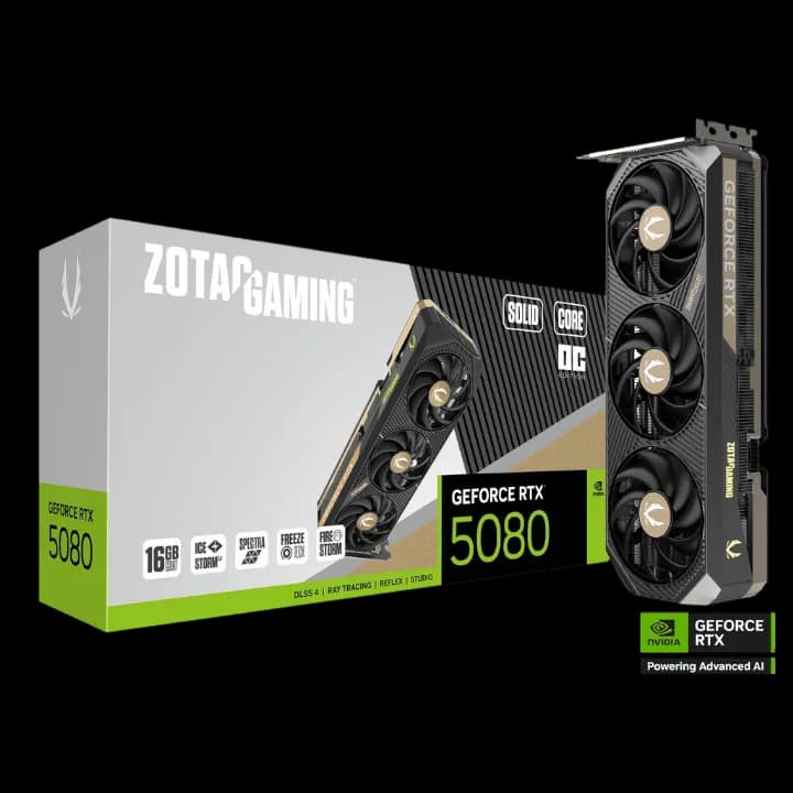 ZOTAC RTX 5080 16GB GAMING SOLID GDDR7 1