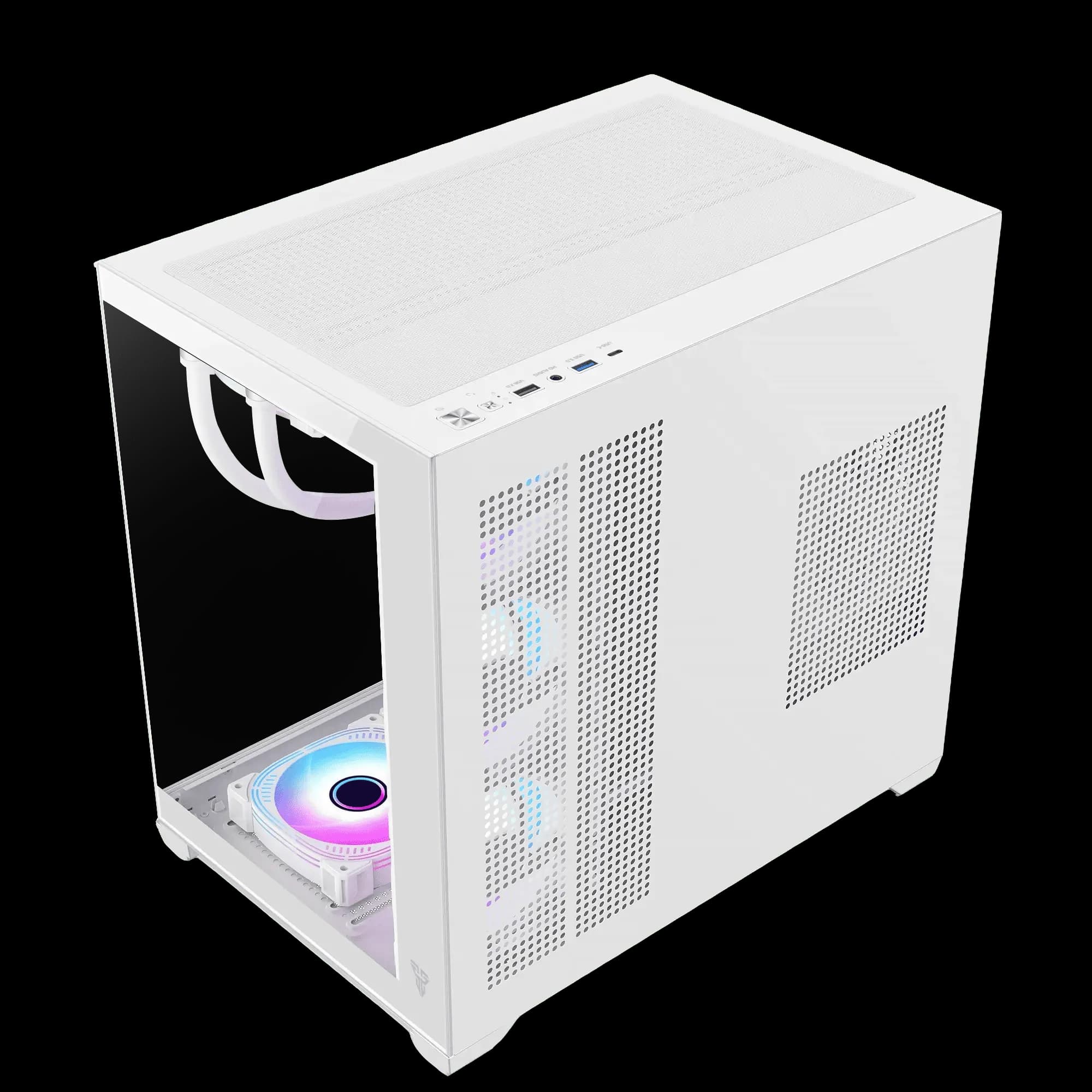 Fantech CG85 Lumina Mid Tower White 3