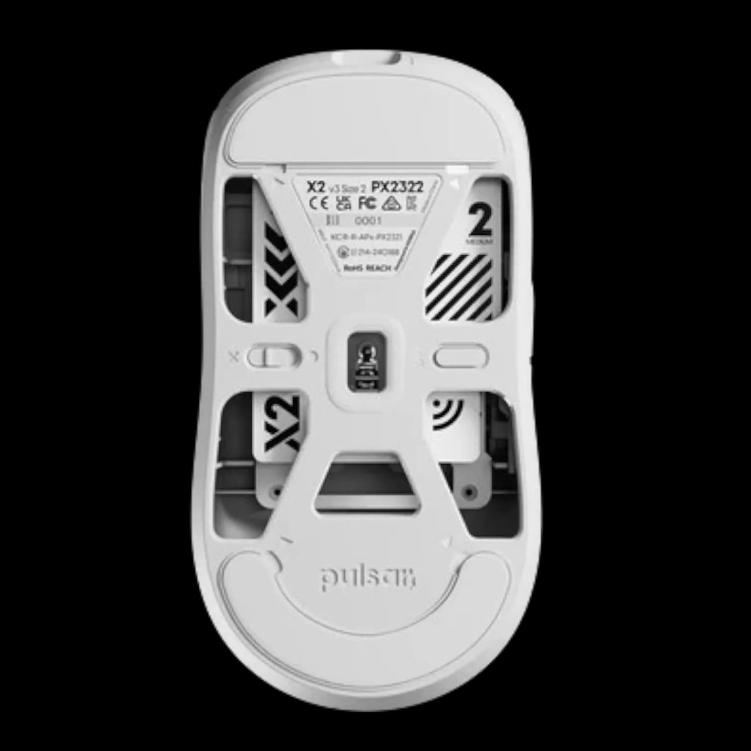 Pulsar X2 v3 Size 2 Wireless (White) 4