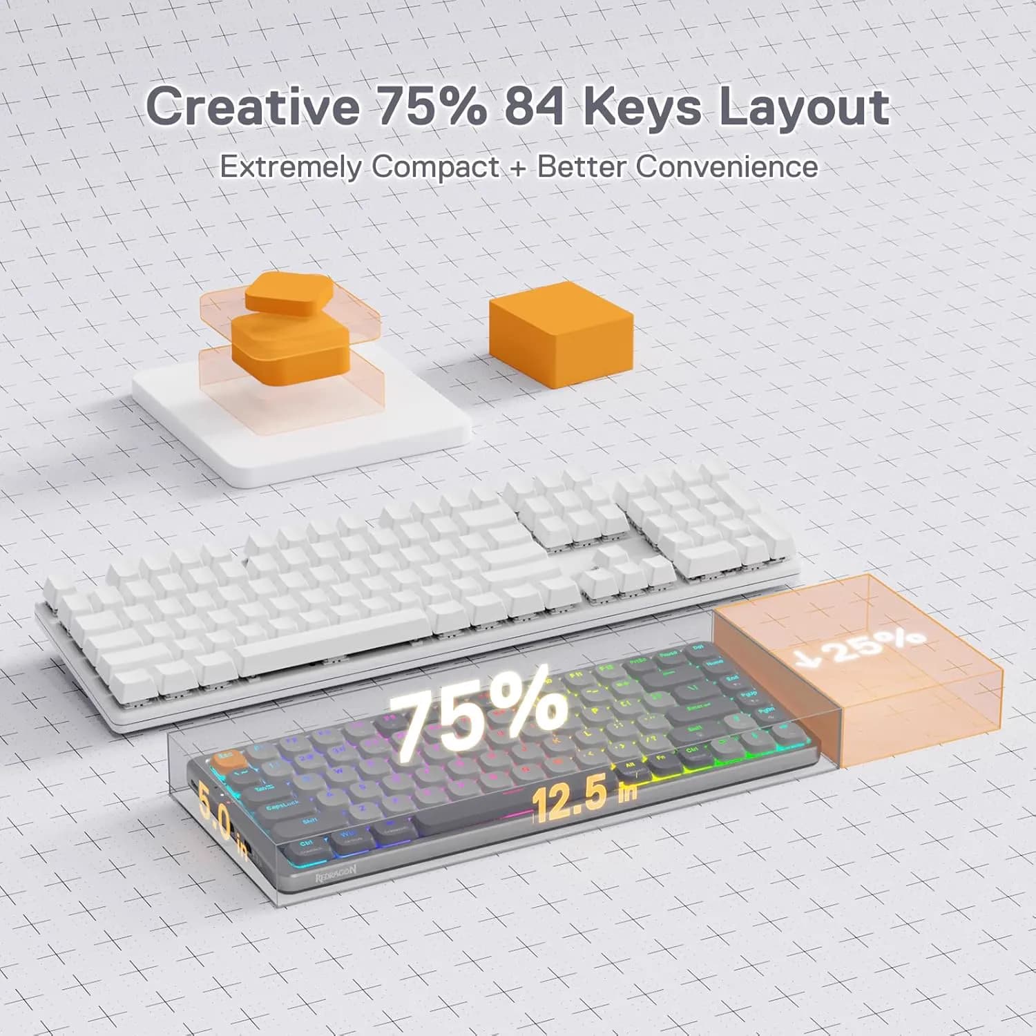 Redragon AZURE K652 Wireless Mechanical 3