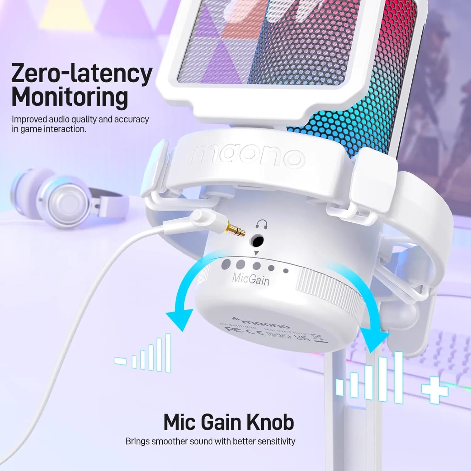 Maono DGM20 GamerWave White 5