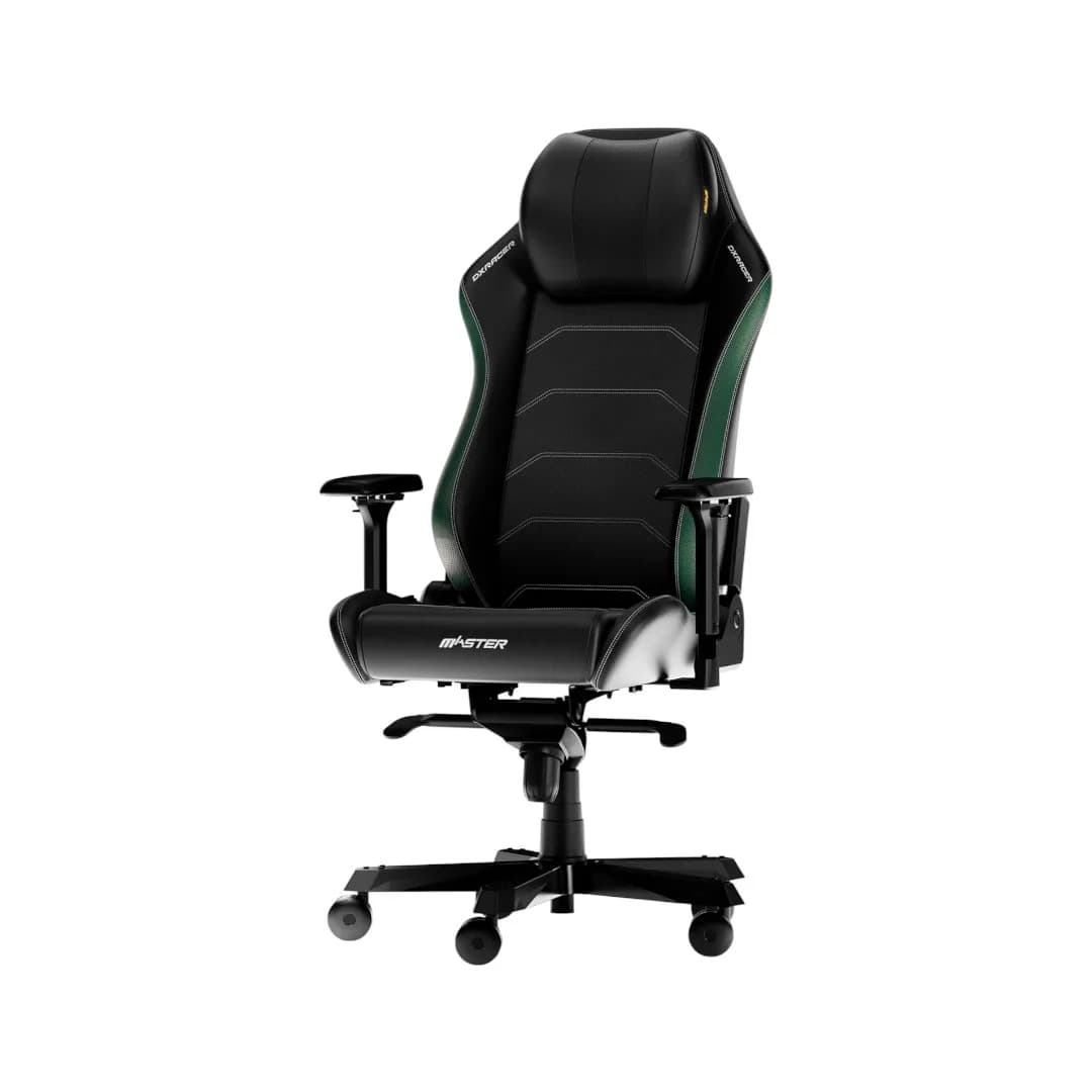DXRacer Master Black & Green Microfibre Leather 2
