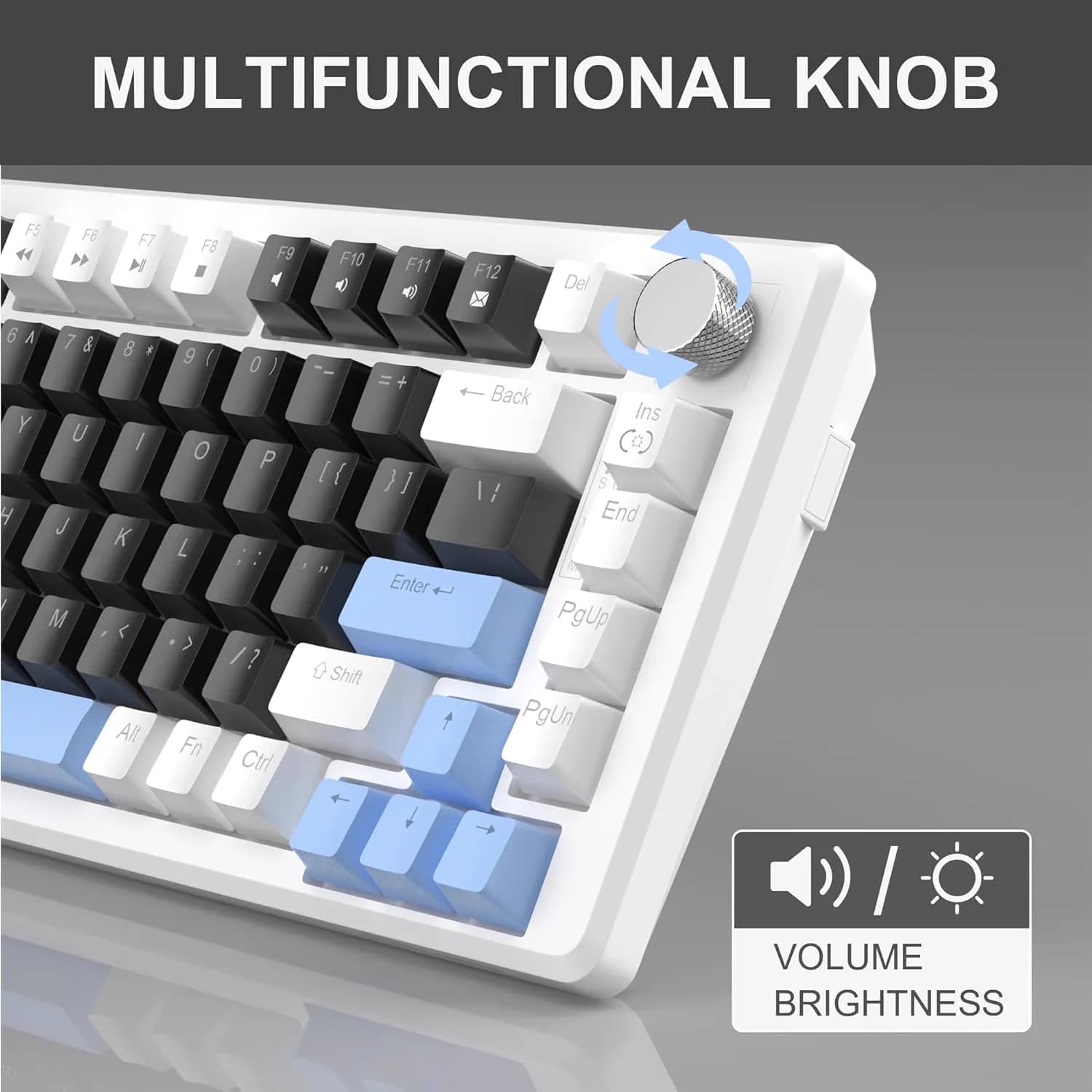 MageGee MK-STAR75 White Black Blue Wired 4