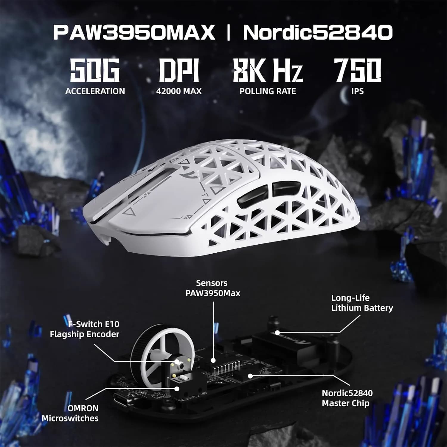 Attack Shark R5 Ultra Wireless White 5
