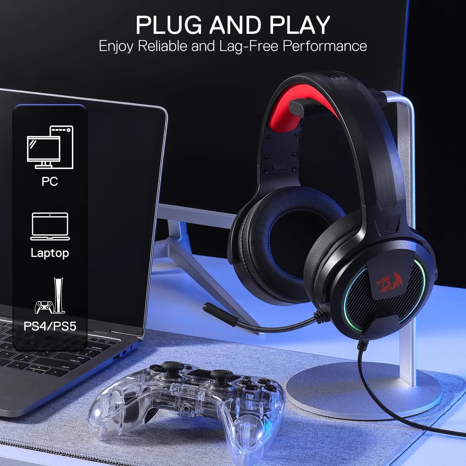 Redragon H315 Rebellion RGB 5
