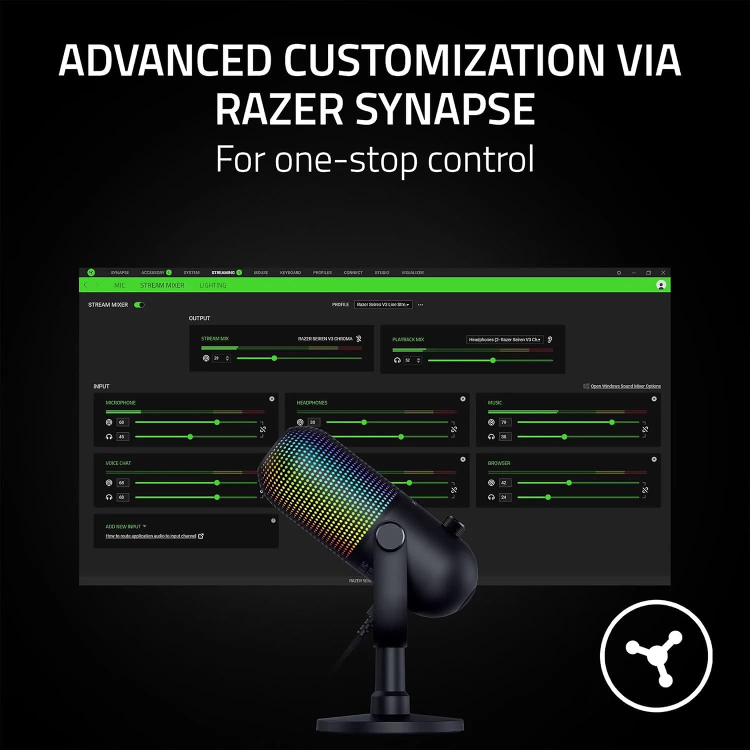 Razer Seiren V3 Chroma Black 4
