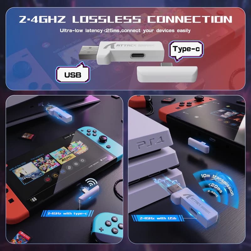 Attack Shark L60 Ultra-Light Tri-Mode White 6