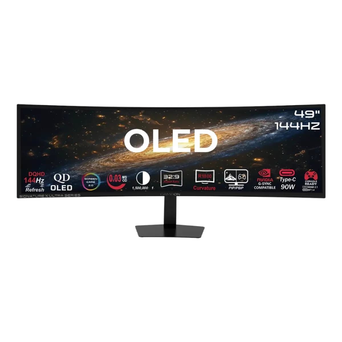 GAMEON 49In Curved QD OLED, 144Hz 0.03ms GOM49DQDOLD144 1