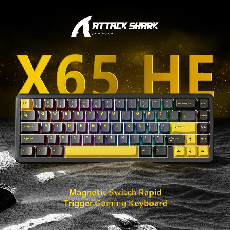 Attack Shark X65 HE Wired Starry Black 2