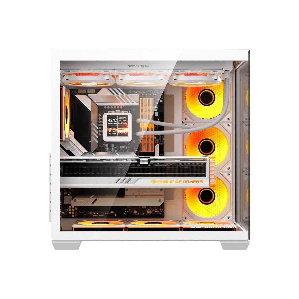 Darkflash C280 E-ATX PC Case White 2