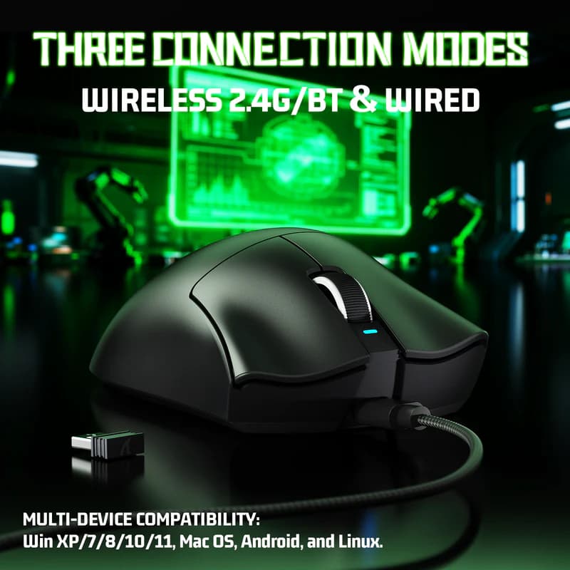 ATTACK SHARK V3 Ultra-Light Tri-Mode Black 3
