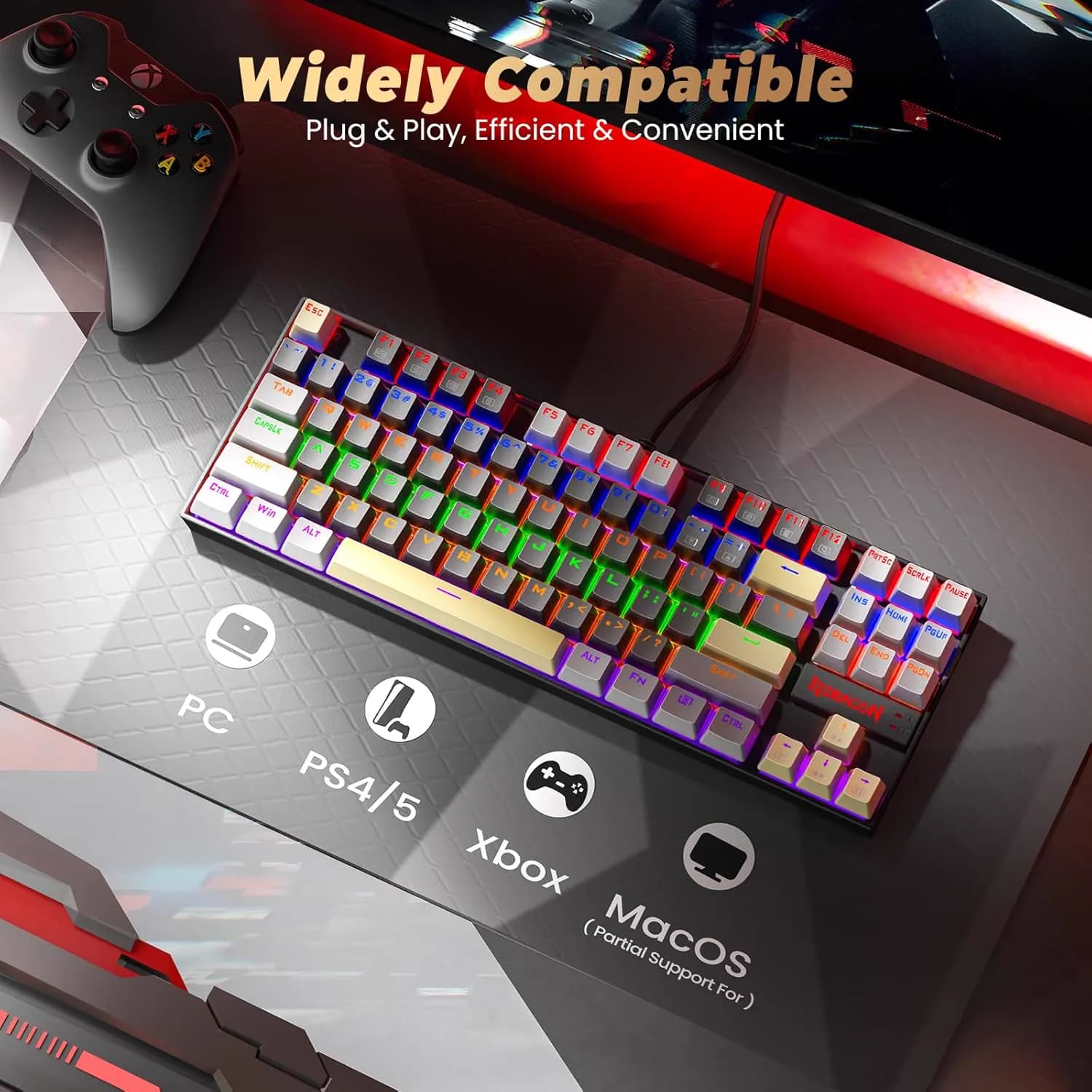 Redragon K552WGL tenkeyless 4