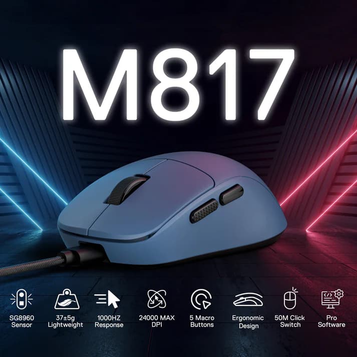 Redragon KLYAMOOR M817 Mini Lightweight Blue 3