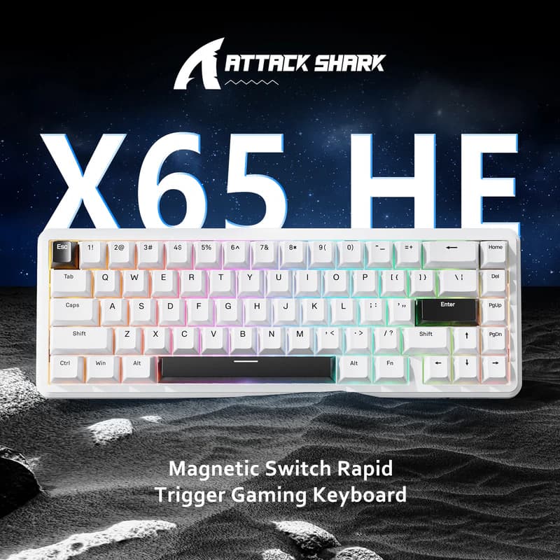 Attack Shark X65 HE Wired Simple White 2