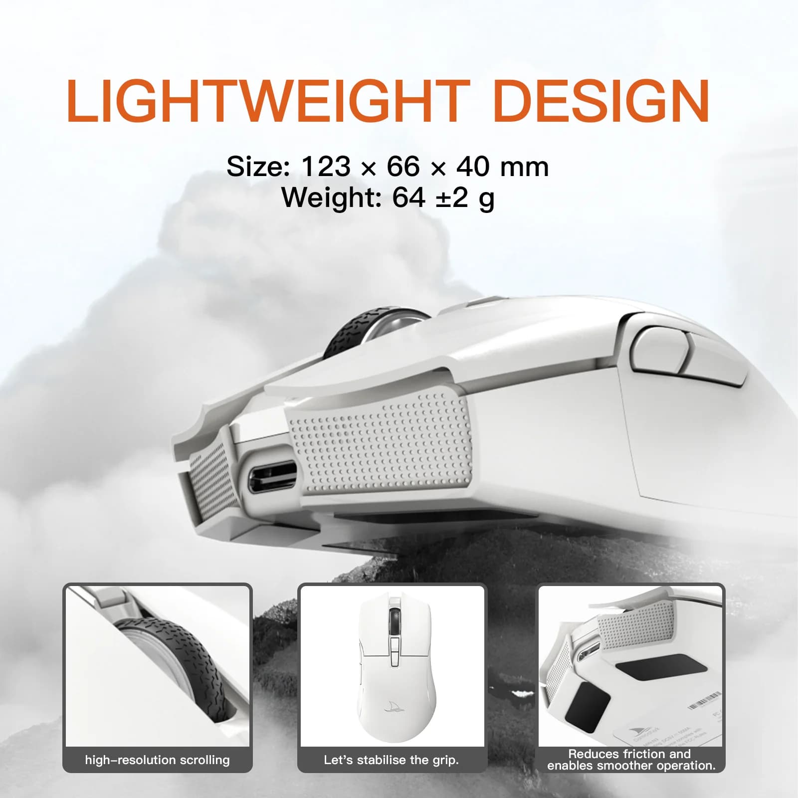 Darmoshark N3 Horn Shark Tri-Mode White 2