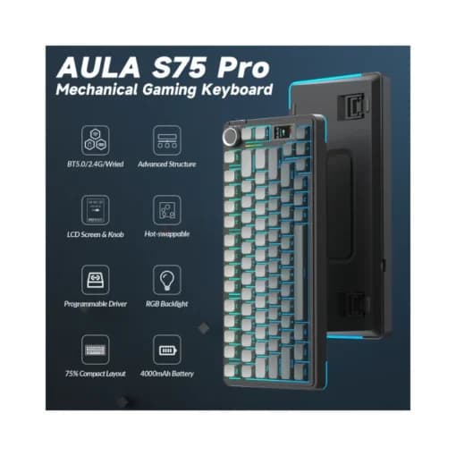 AULA S75 PRO Tri-Mode Wireless 2