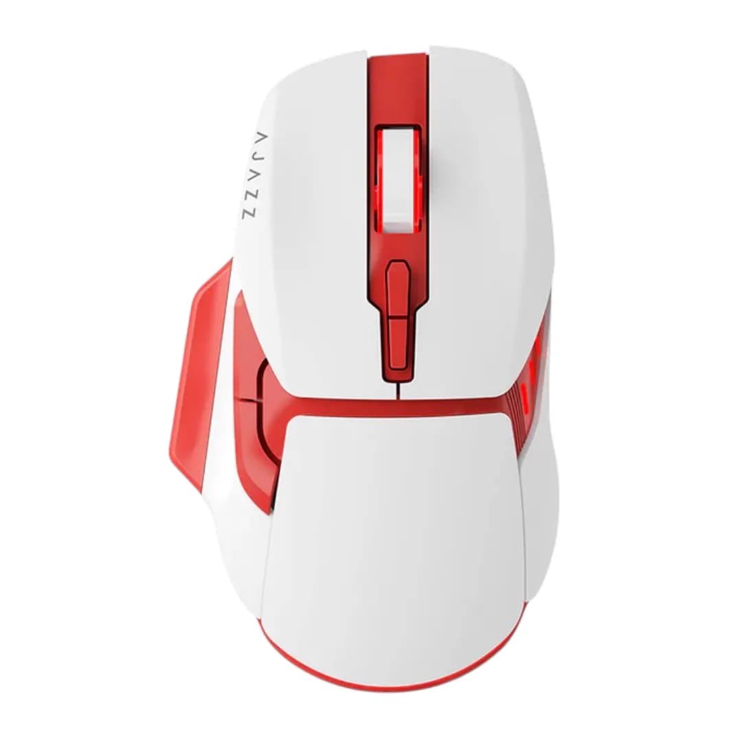 AJAZZ AJ039 Tri-Mode Wireless White Red 1