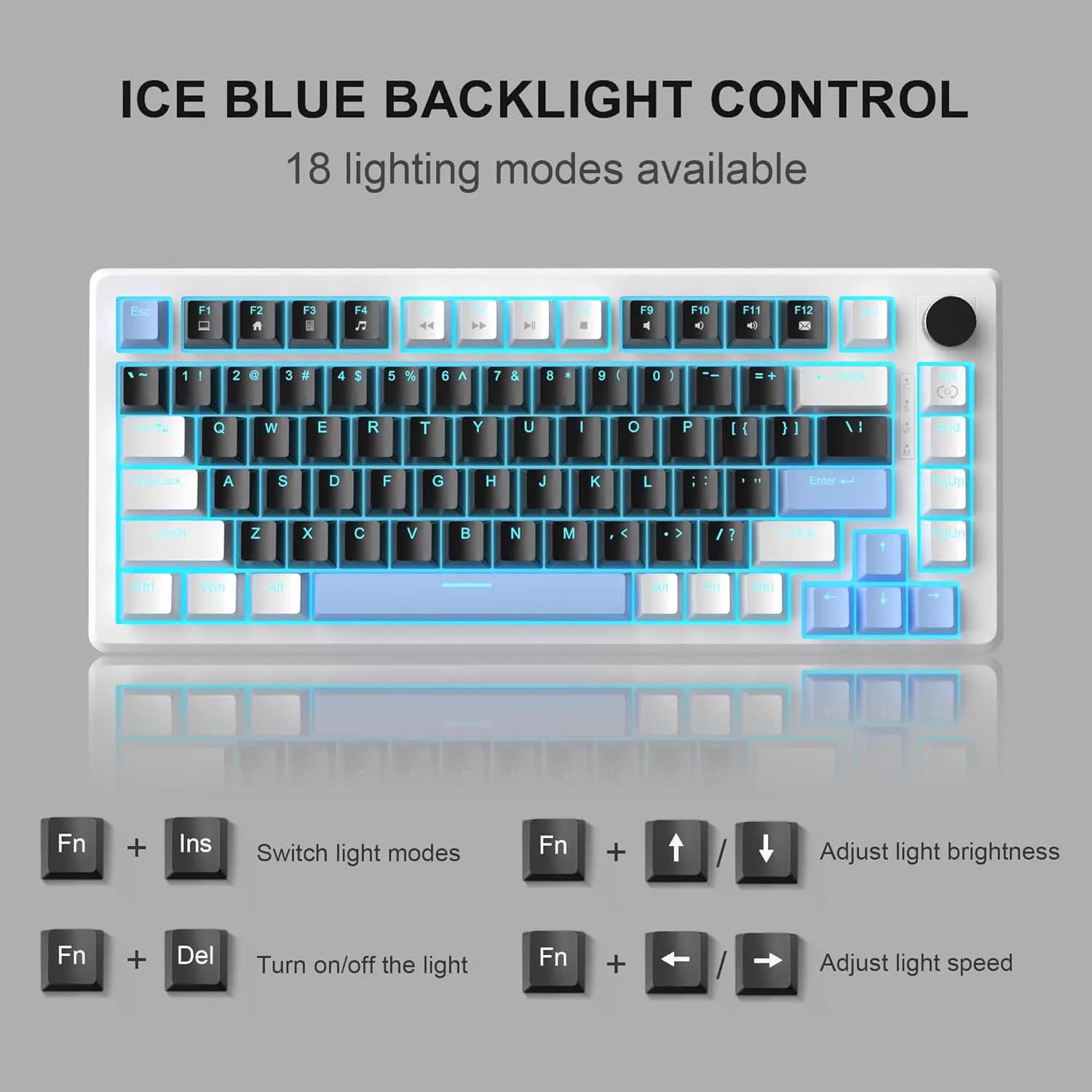 MageGee MK-STAR75 White Black Blue Wired 2