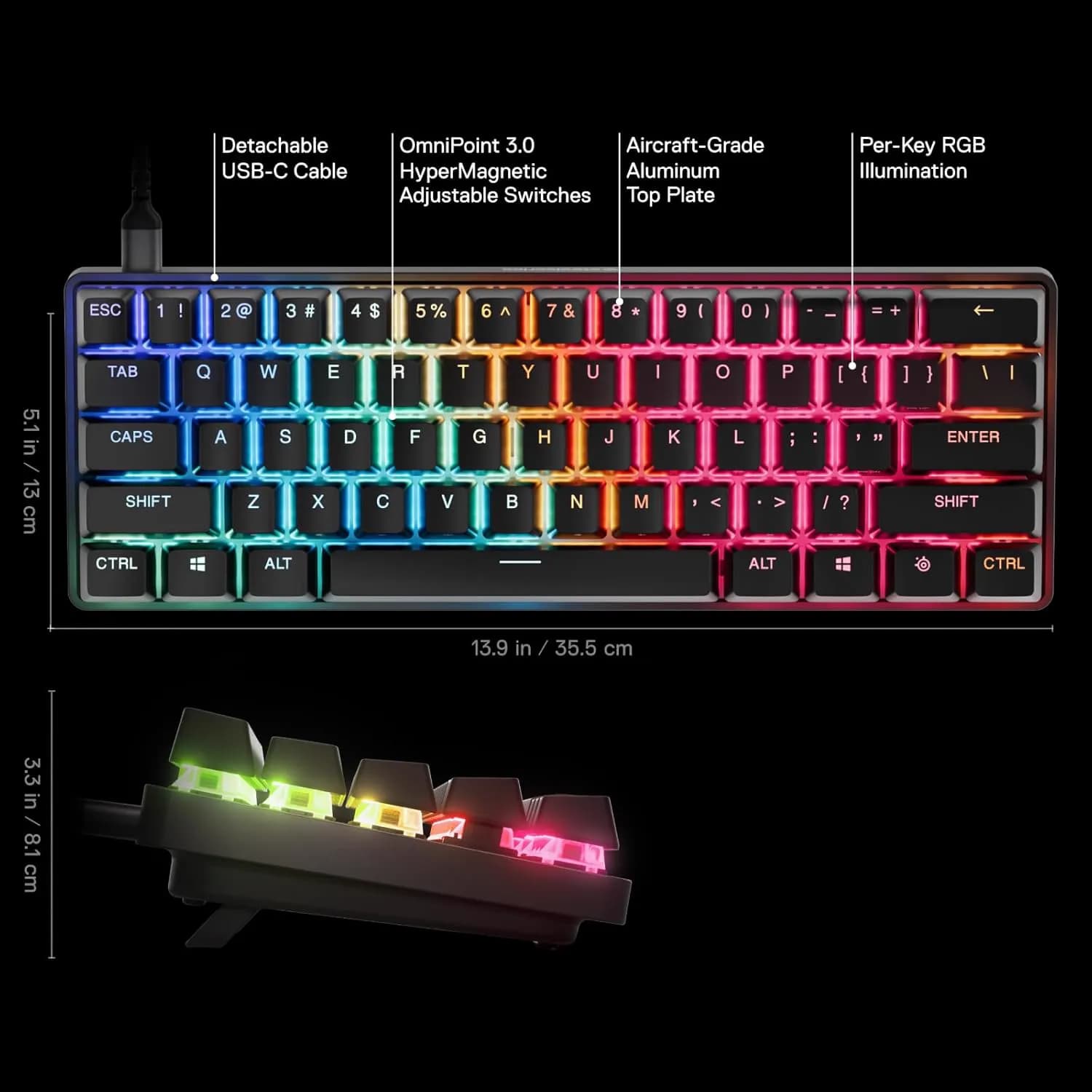 SteelSeries Apex Pro Mini Gen 3 Wired 3