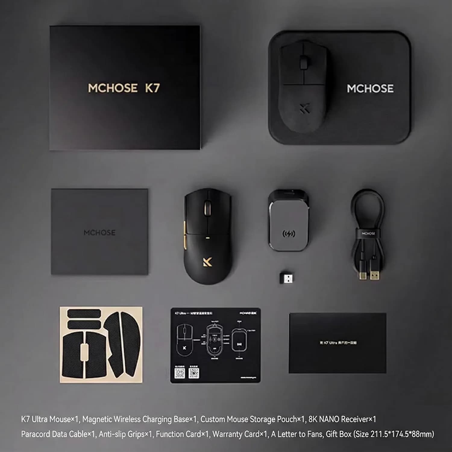 MCHOSE K7 Ultra Lightweight Wireless White 3